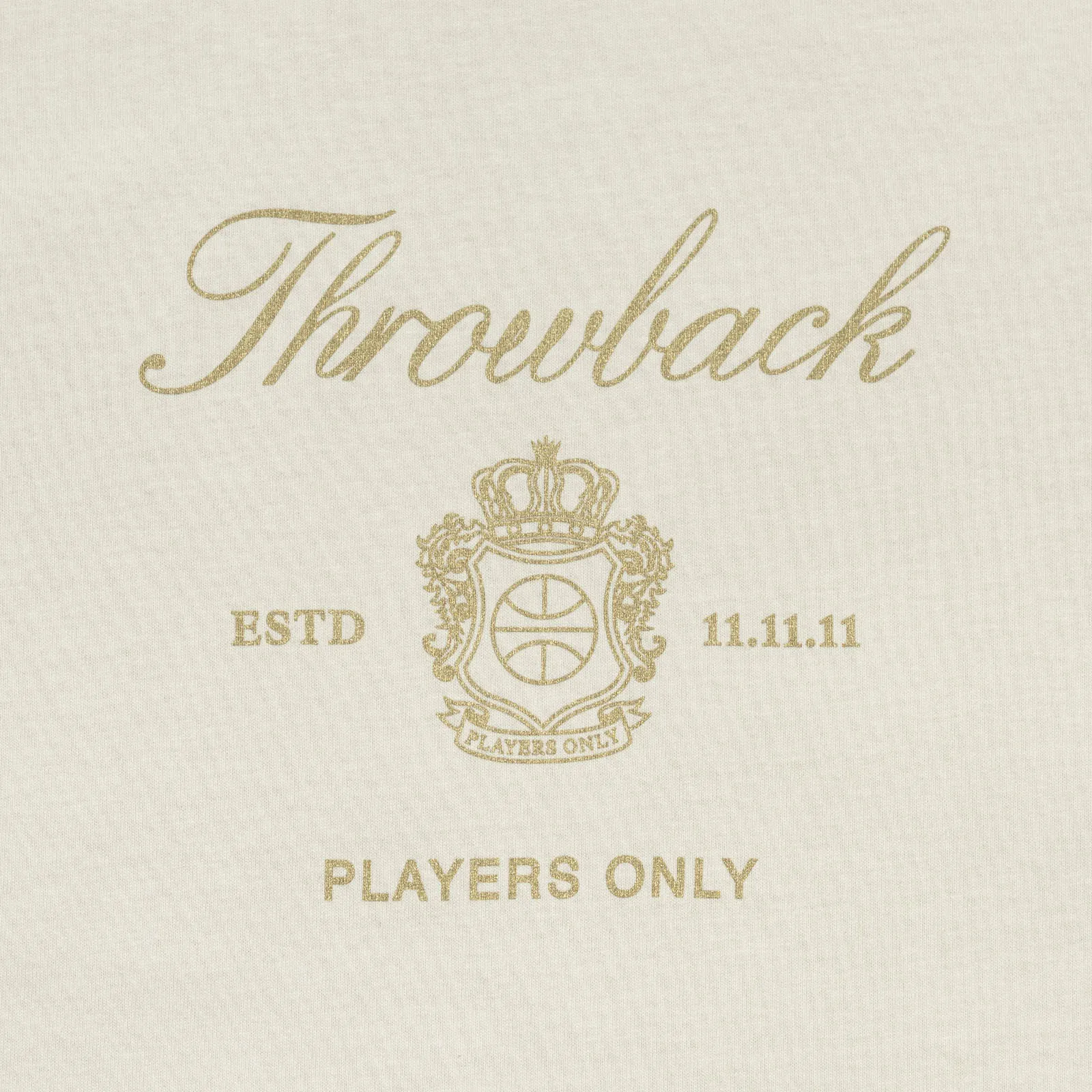 Players Only Logo T-Shirt - Faded Bone
