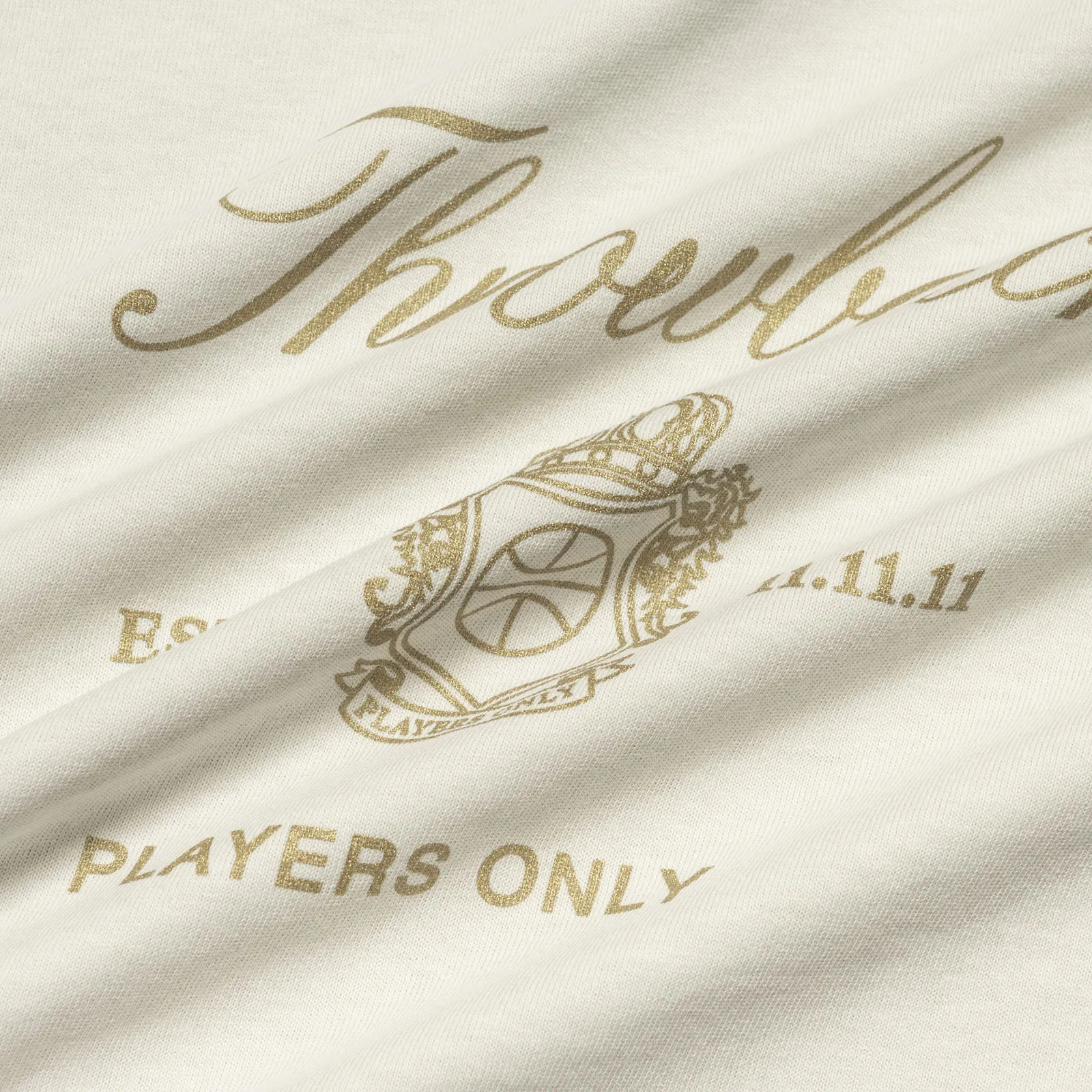 Players Only Logo T-Shirt - Faded Bone