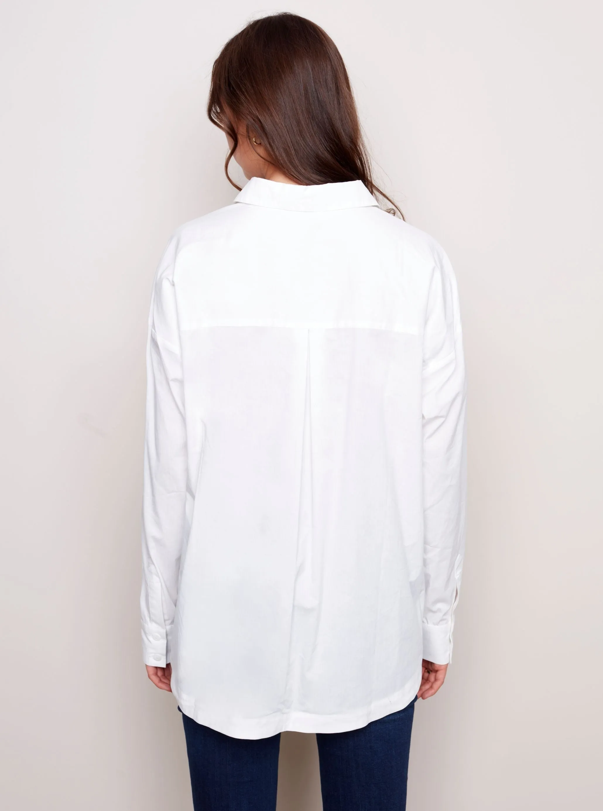Poplin Shirt [White-C4457-441B]