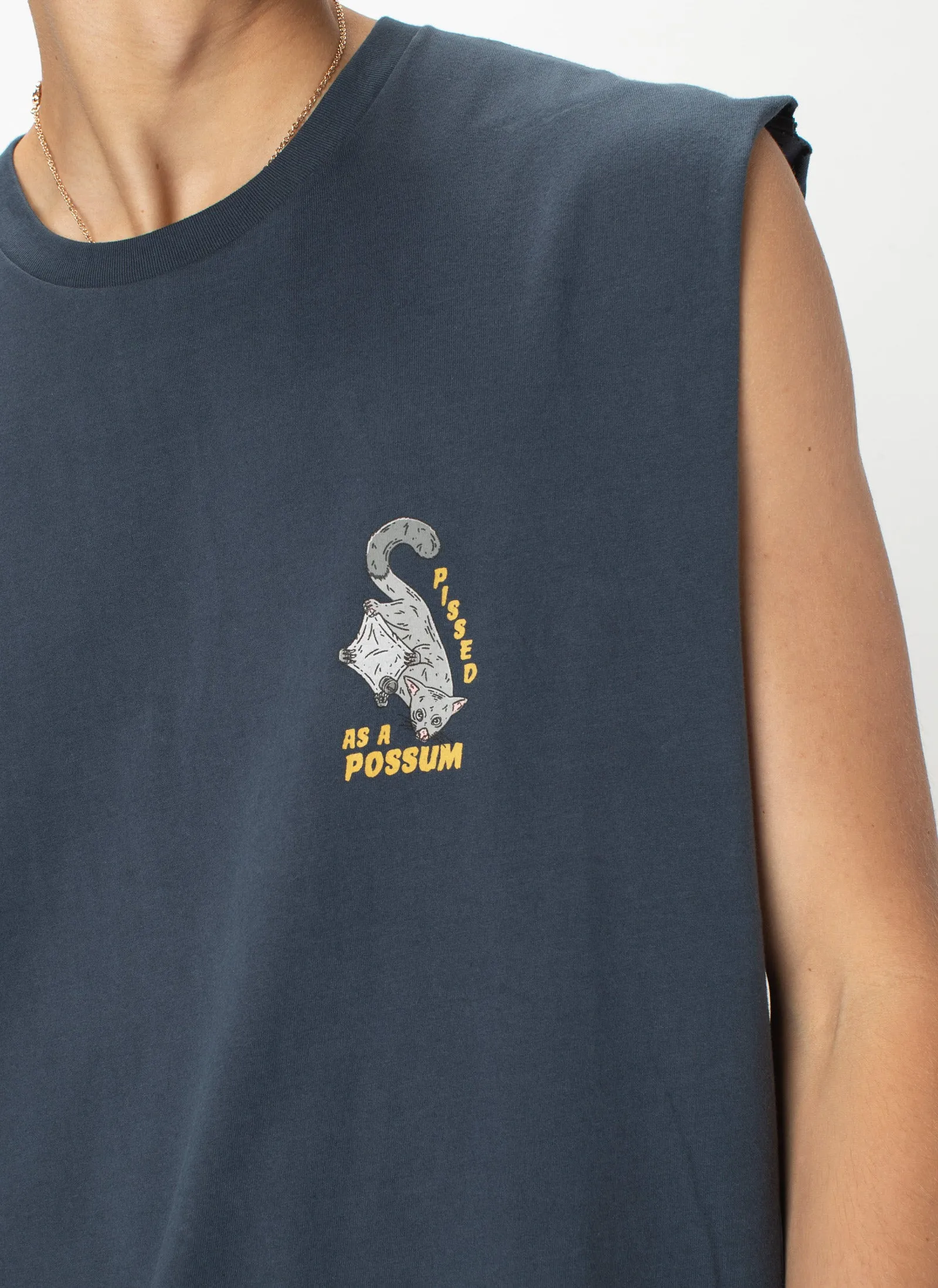 Possum Muscle Tee Slate