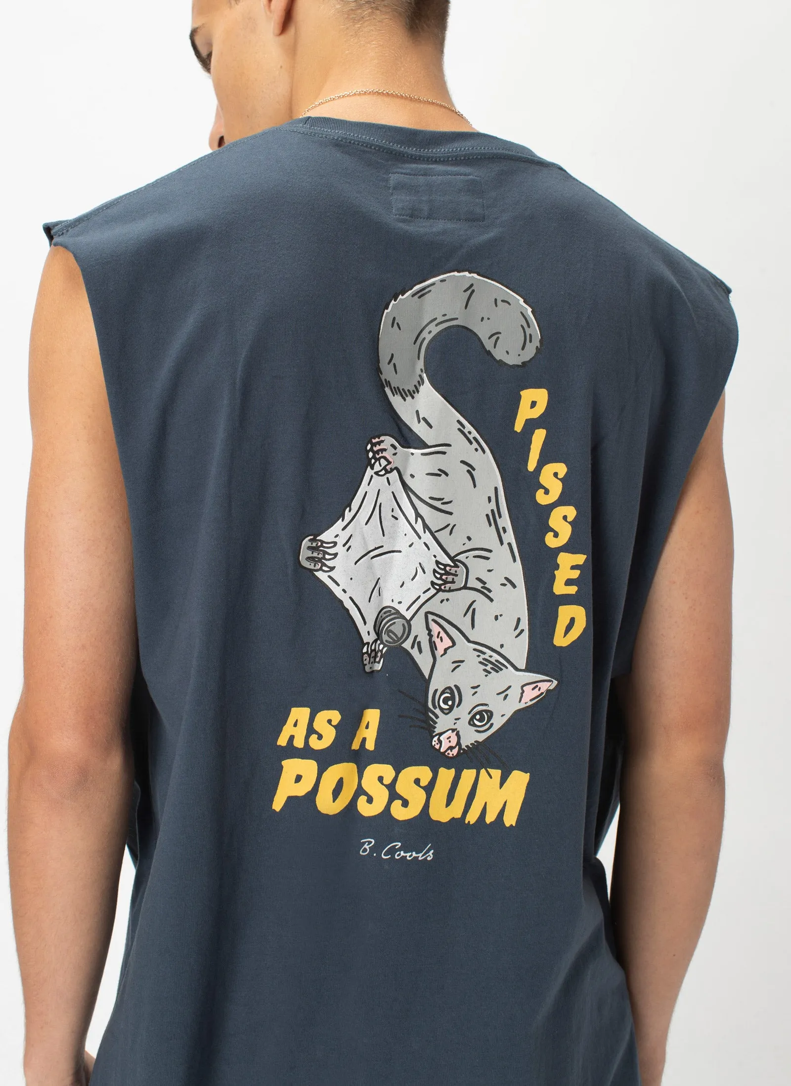 Possum Muscle Tee Slate