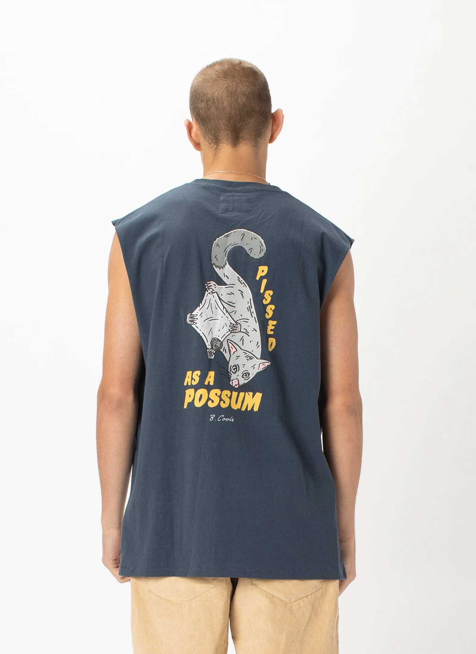 Possum Muscle Tee Slate