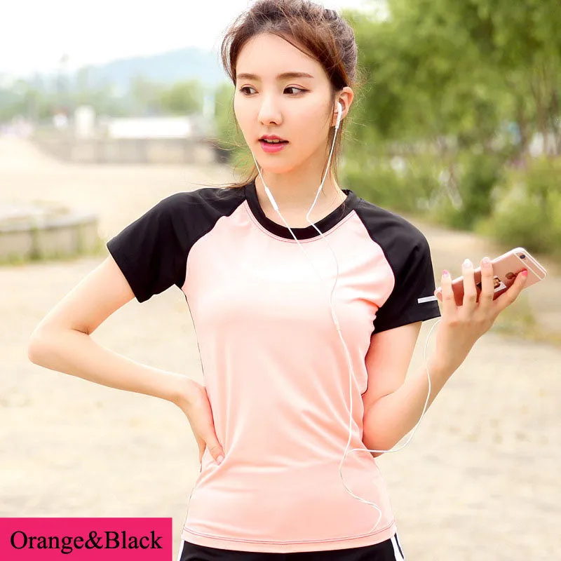Quick Dry Patchwork Raglan Tees