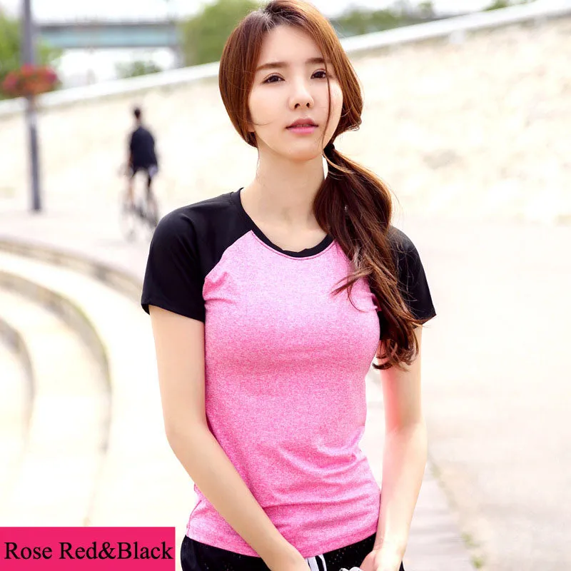 Quick Dry Patchwork Raglan Tees