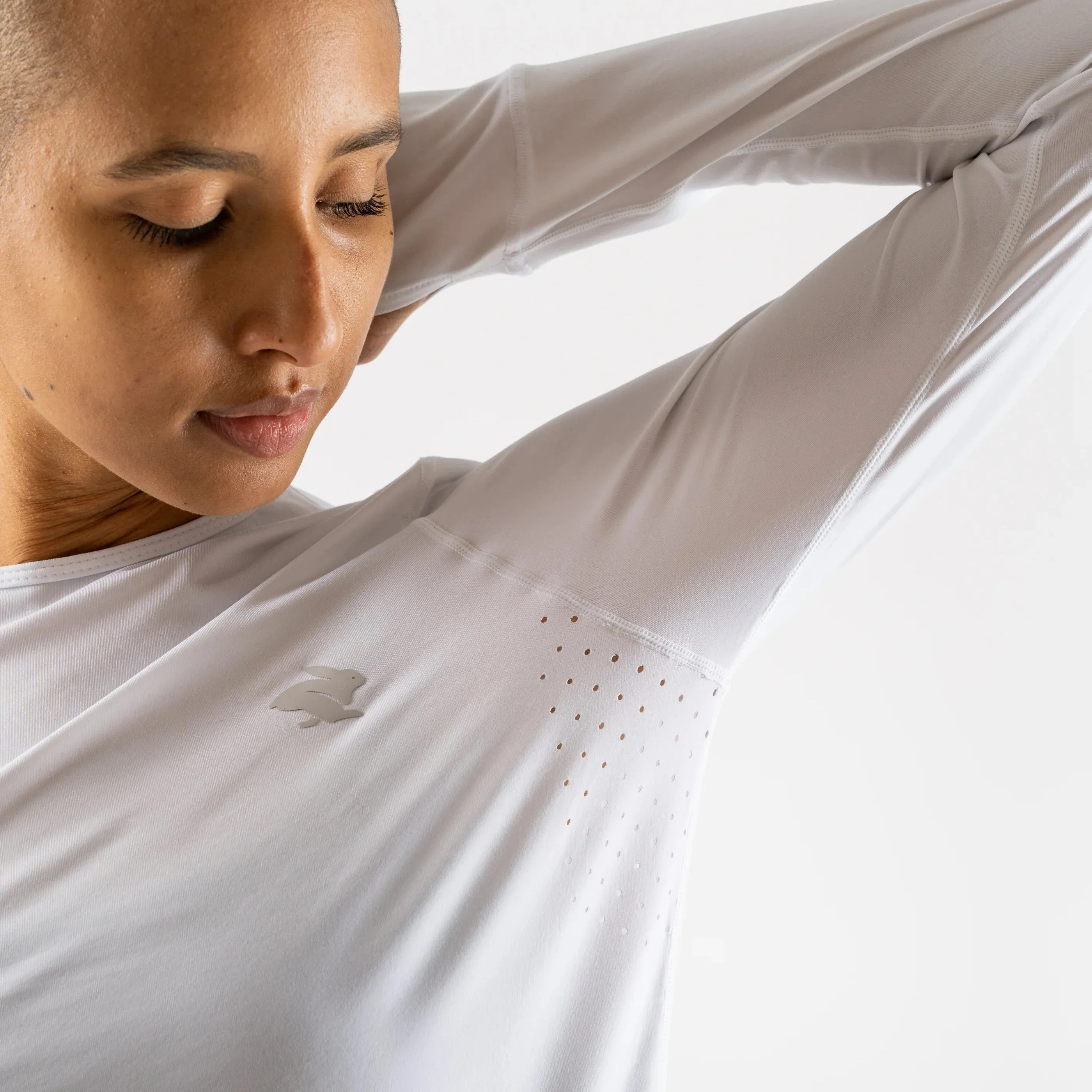 rabbit UPF Ice LS Tee | White | Womens