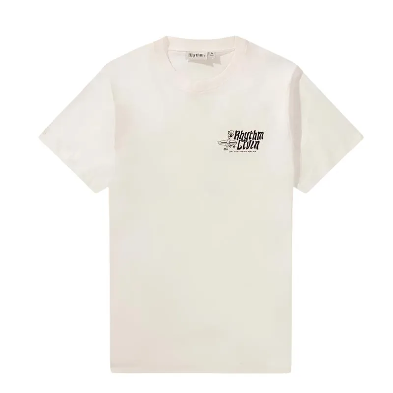 RHYTHM T-Shirt Livin' Tee (Small - XLarge) White