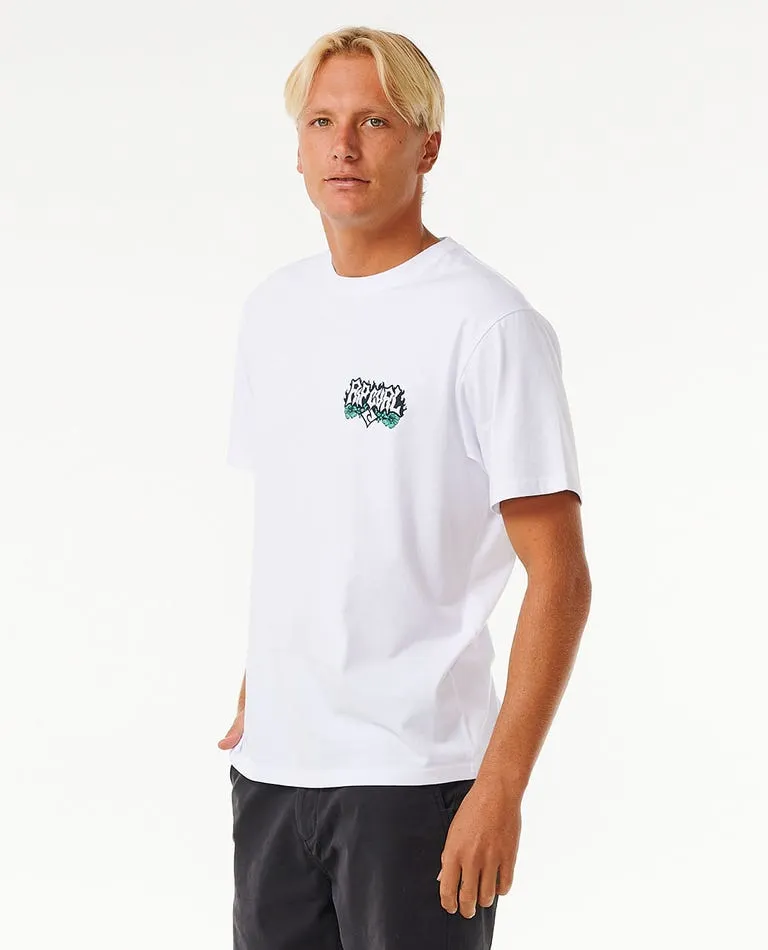 Rip Curl Skull Slob Tee-White