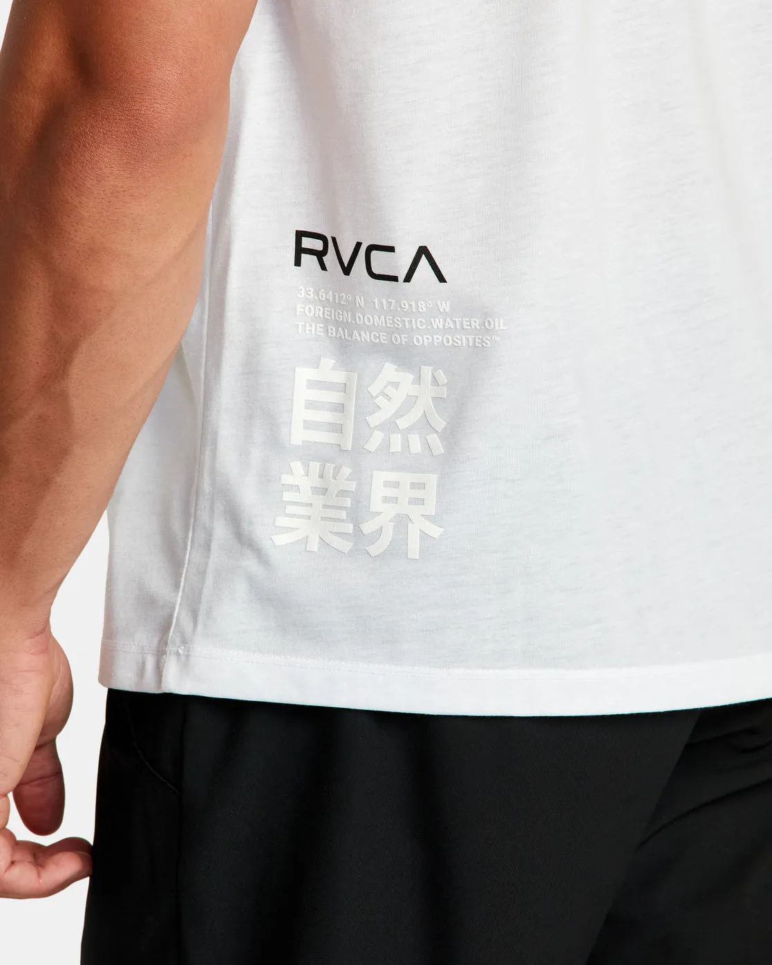 RVCA Hiragana Tee - White