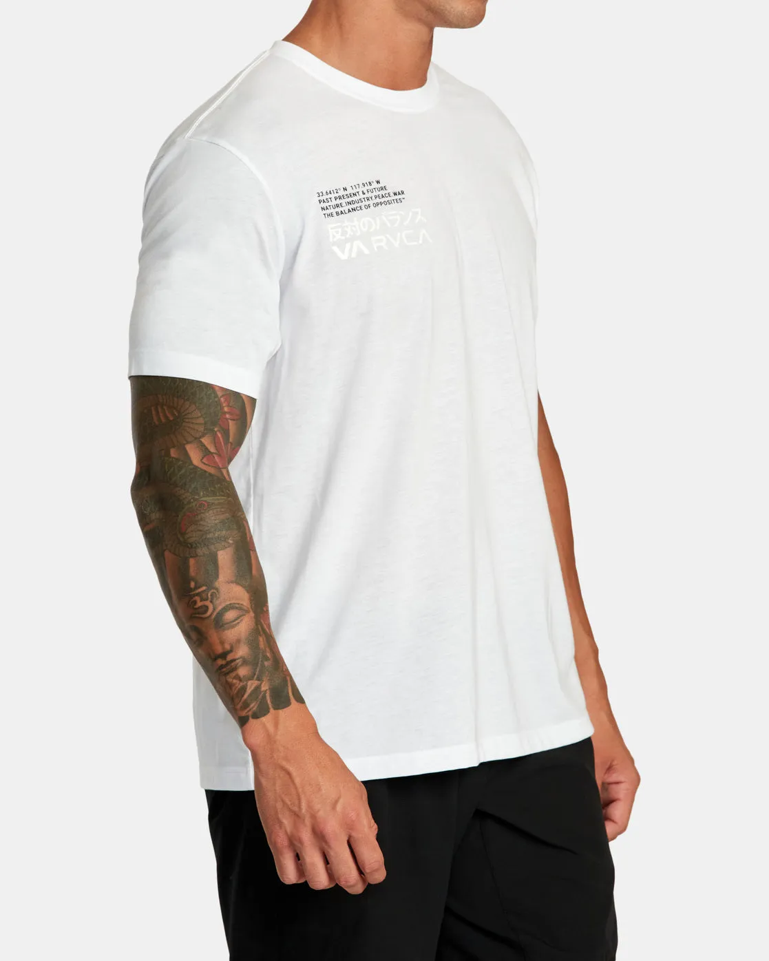 RVCA Hiragana Tee - White