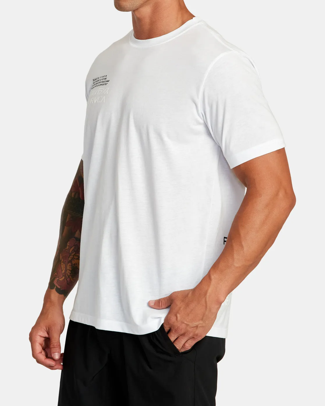 RVCA Hiragana Tee - White