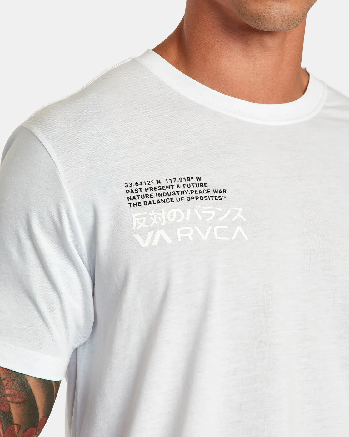 RVCA Hiragana Tee - White