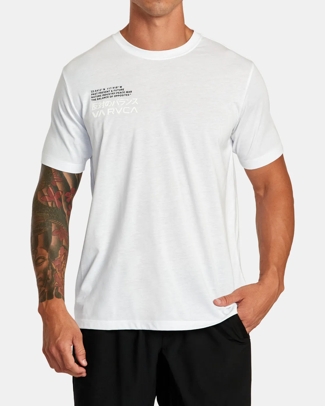 RVCA Hiragana Tee - White
