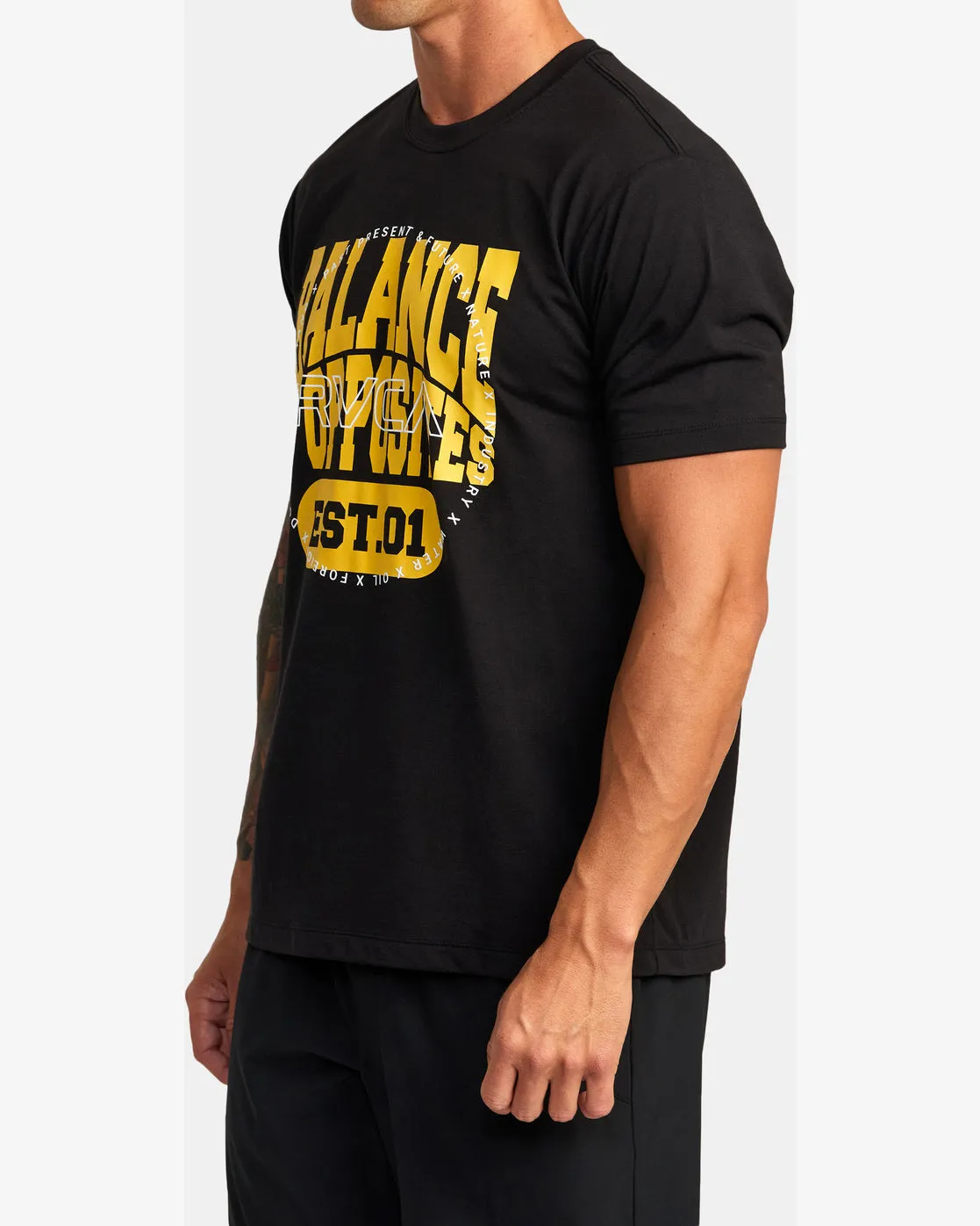 RVCA Pin Block Tee - Black