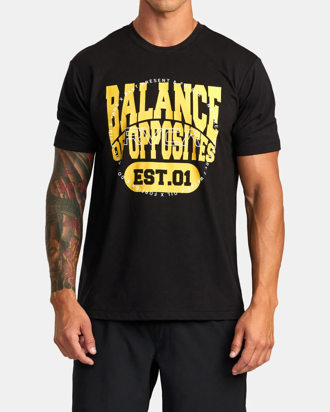 RVCA Pin Block Tee - Black