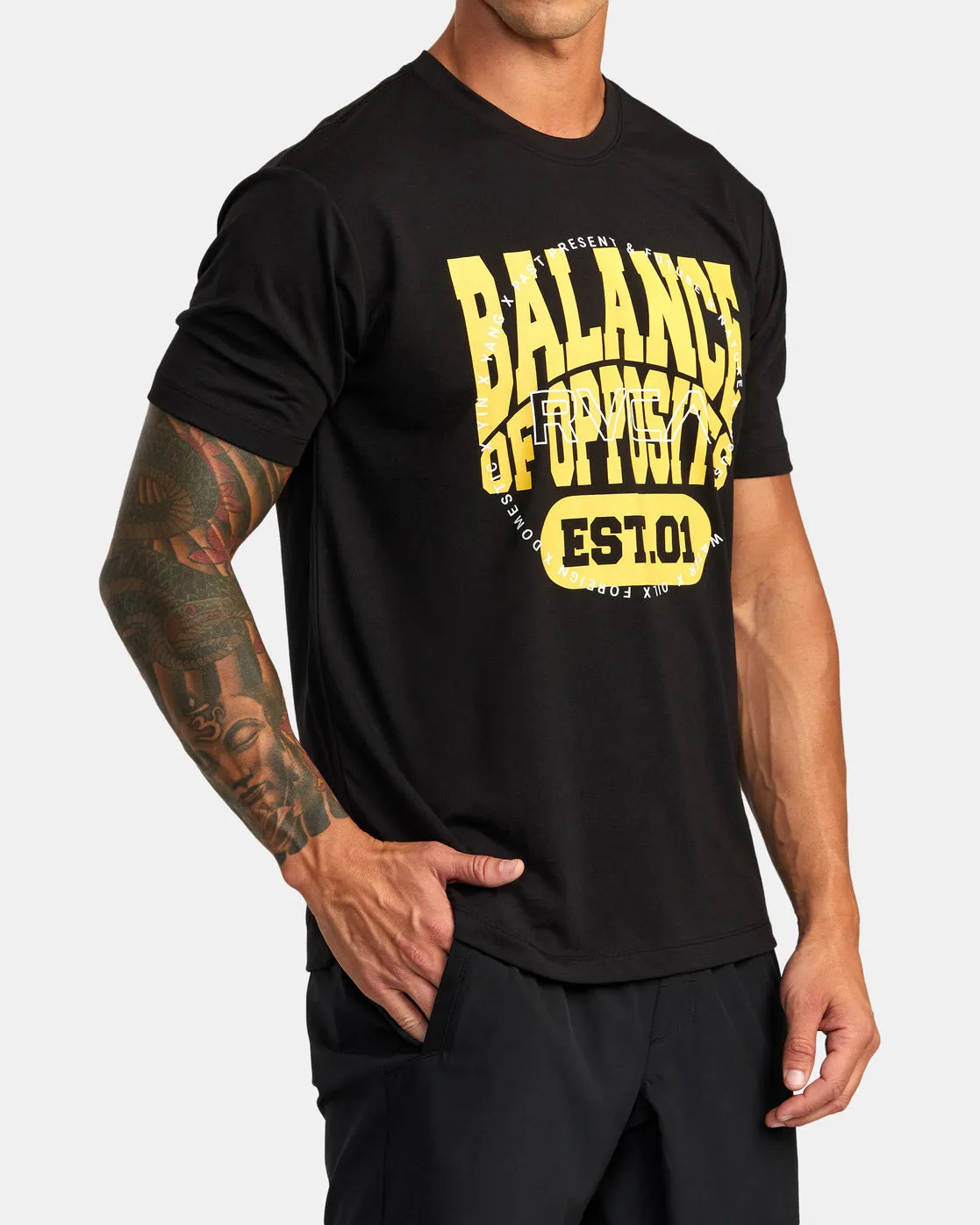 RVCA Pin Block Tee - Black