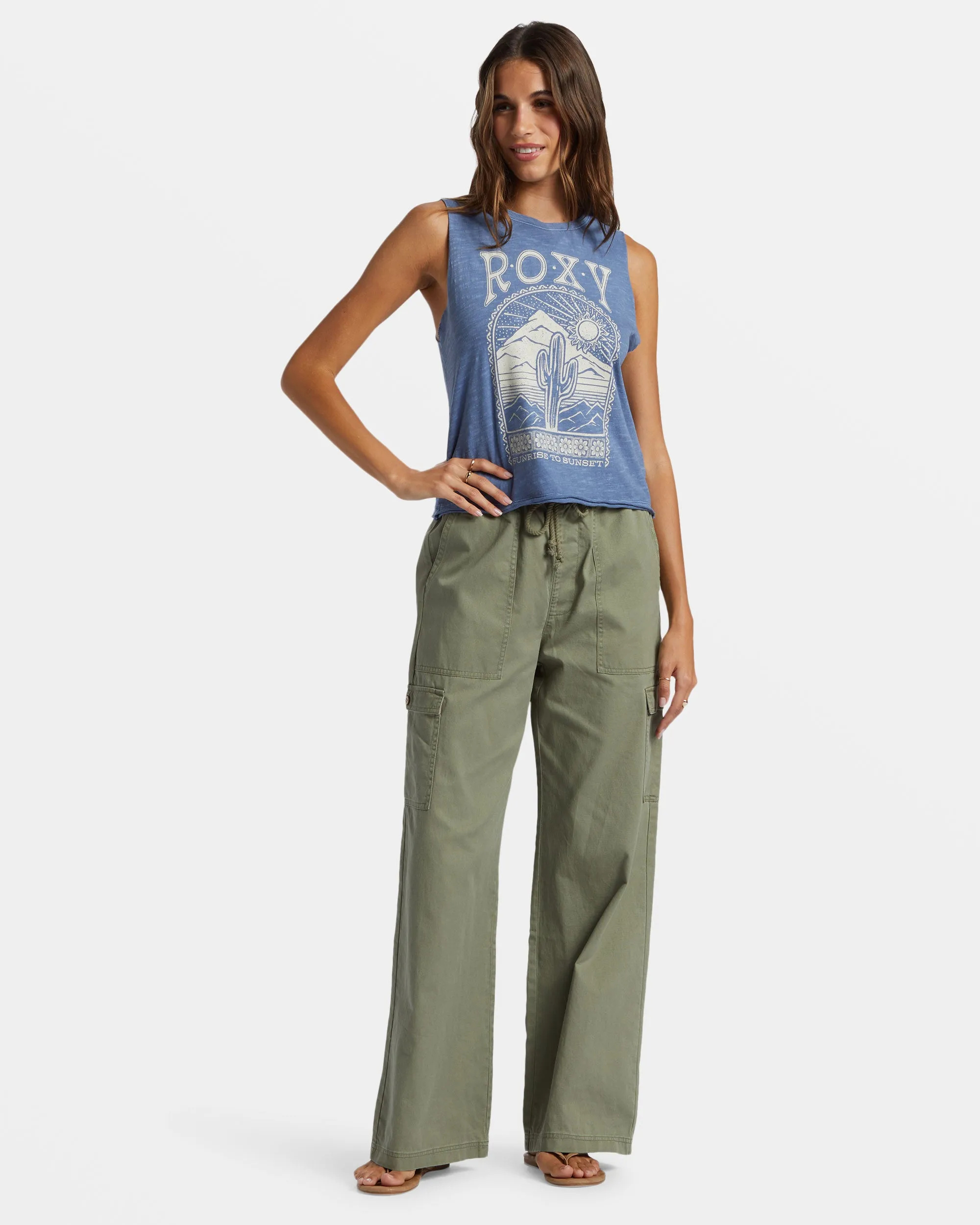 Saguaro Muscle Tank Top - Bijou Blue