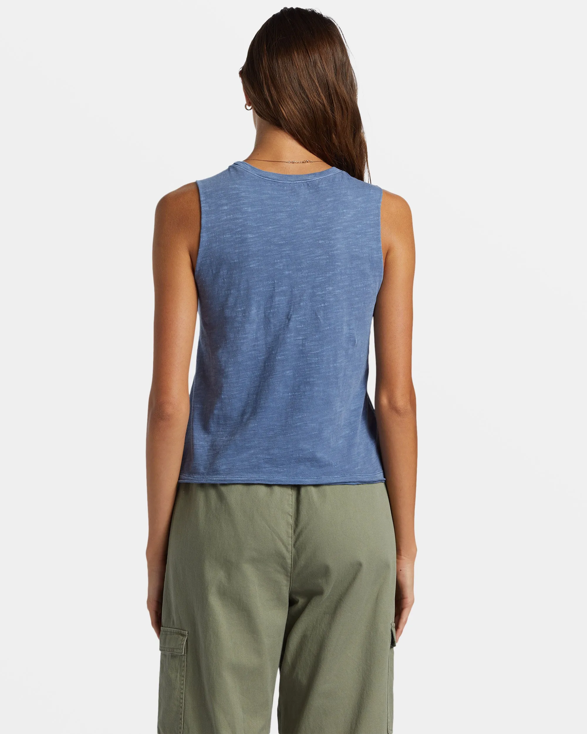 Saguaro Muscle Tank Top - Bijou Blue