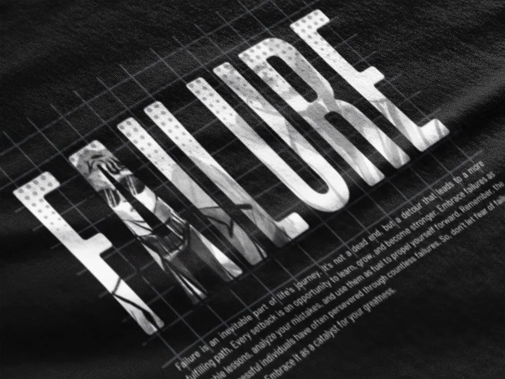 Science of Failure - Unisex Oversized Cotton Graphic Printed T-Shirt