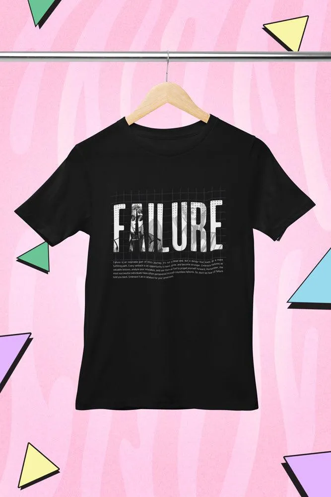 Science of Failure - Unisex Oversized Cotton Graphic Printed T-Shirt