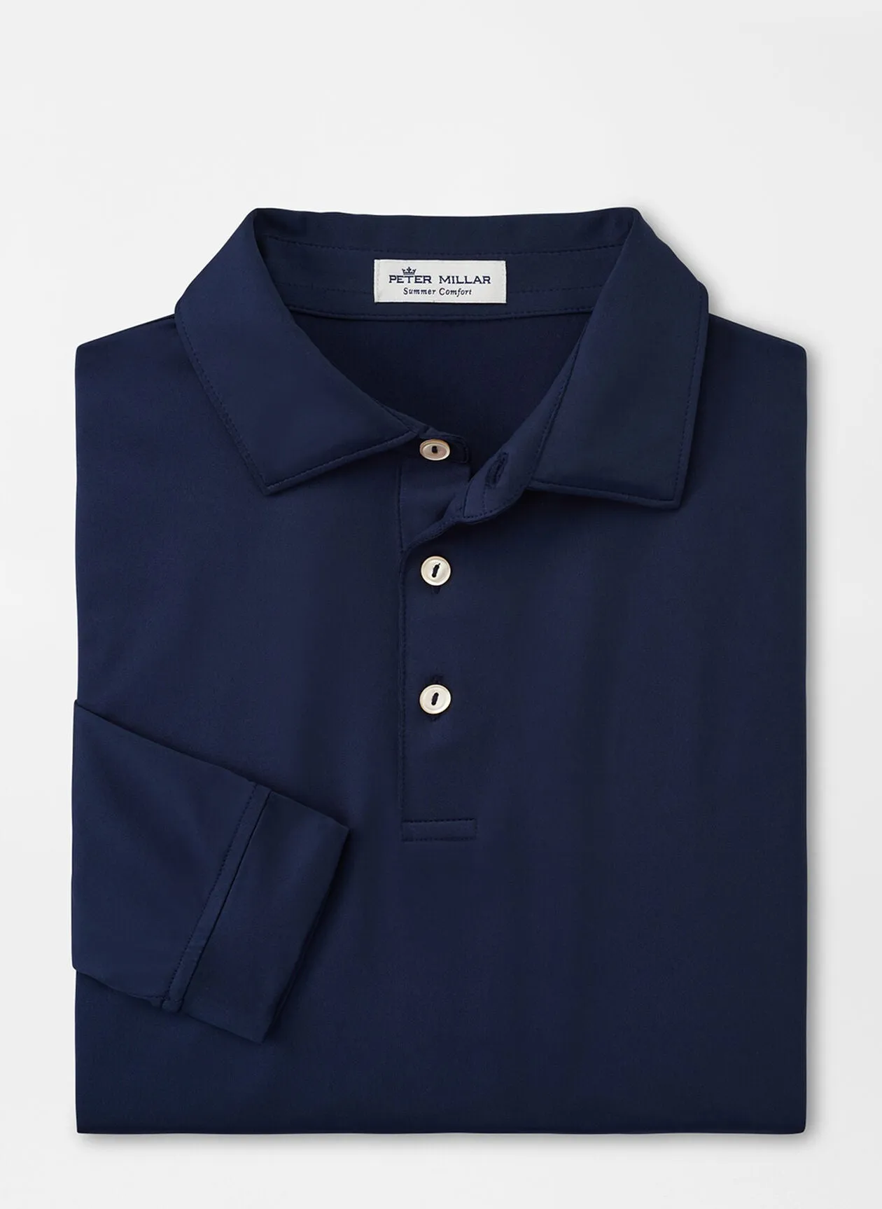 Solid Long Sleeve Performance Jersey Polo