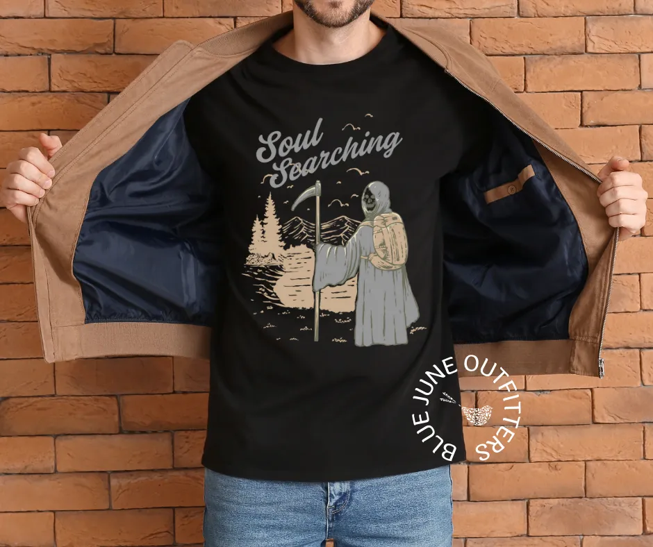 Soul Searching | Grim Reaper Hiking Tee