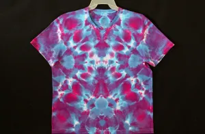 V neck stretch T shirt Large #3180 God's Eye design *Special* $90