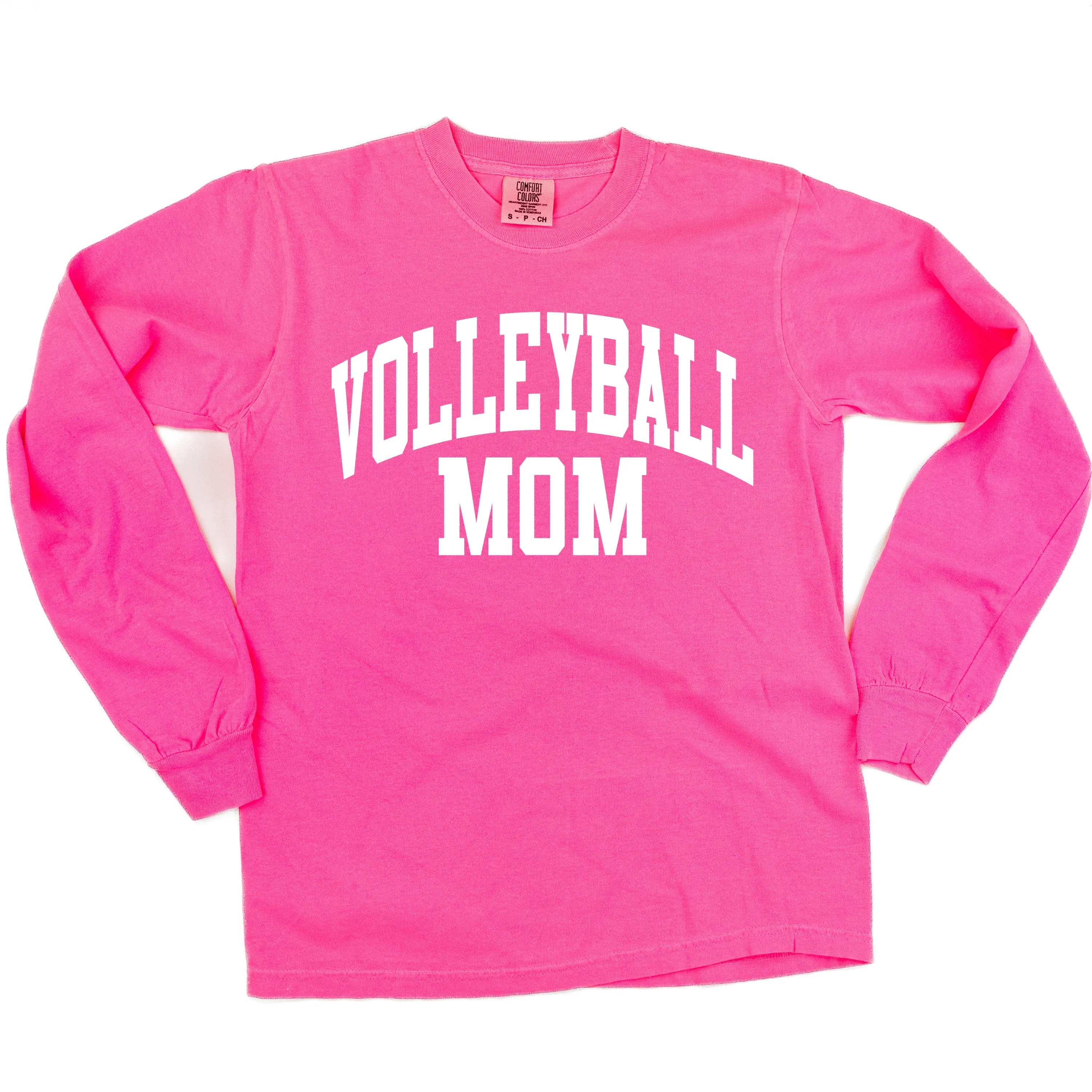 Varsity Style - VOLLEYBALL MOM - LONG SLEEVE COMFORT COLORS TEE