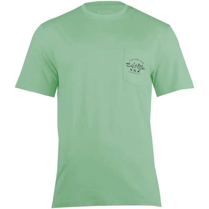 Watermans Trifecta Performance Pocket Tee-Sage Green