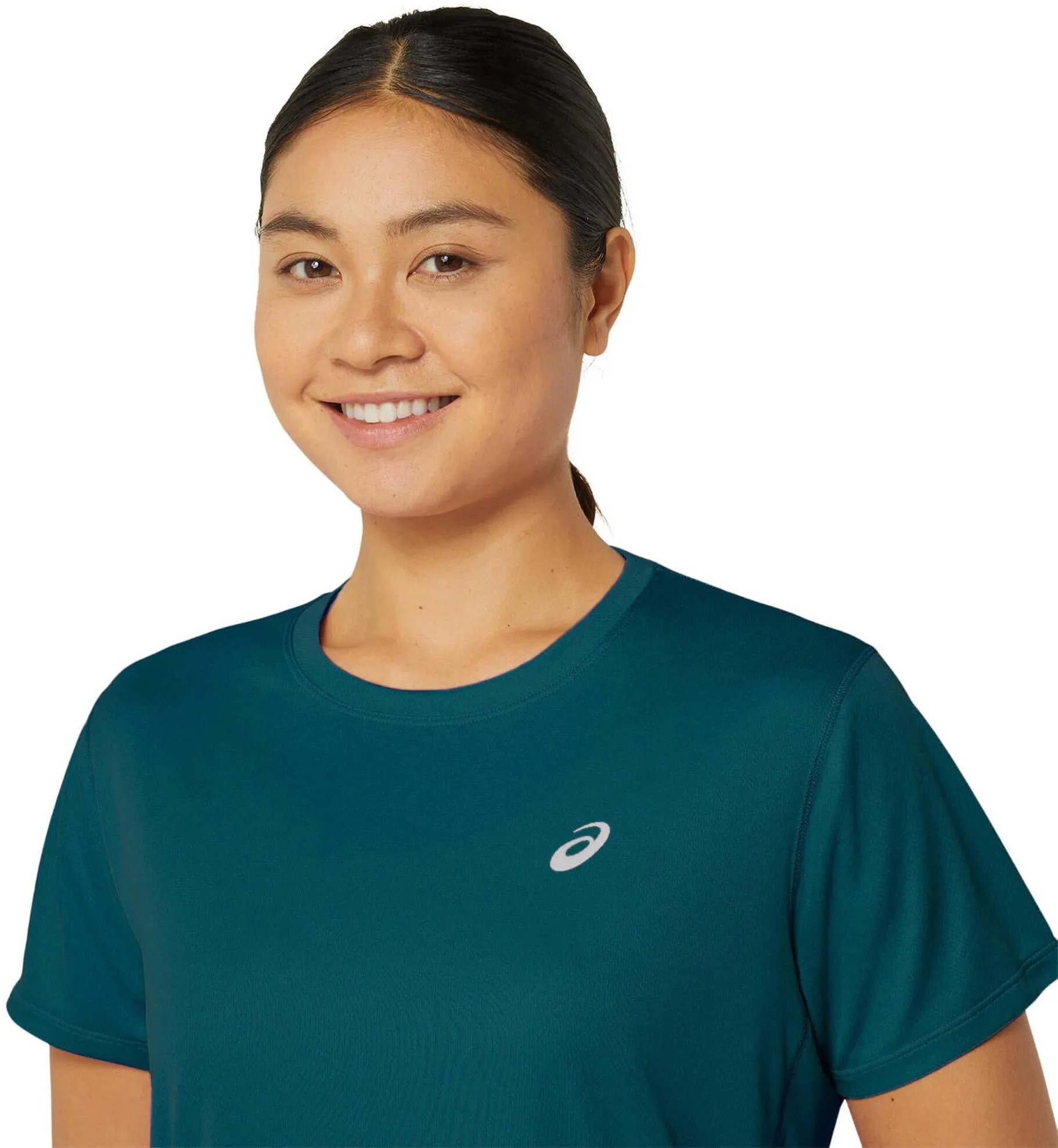 Women's Silver Short Sleeve Top