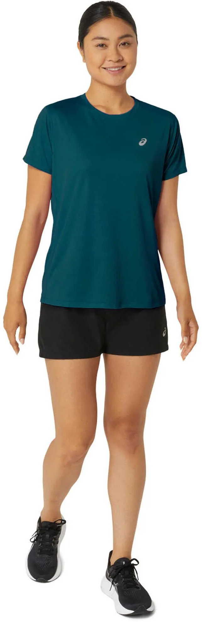 Women's Silver Short Sleeve Top